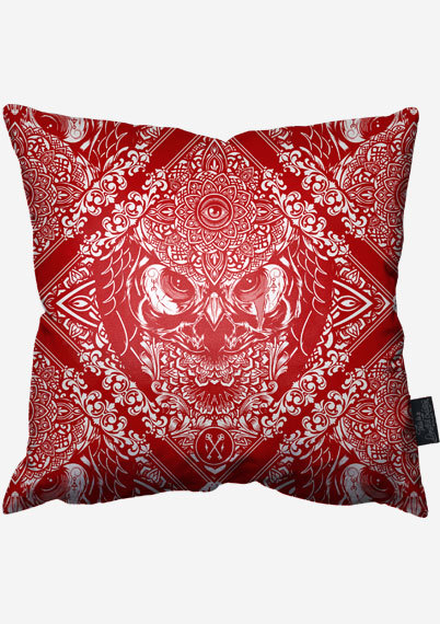 Red Owl Pillow